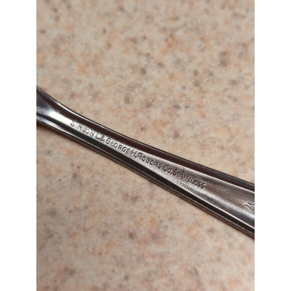 Spoon Oneida Simeon & George Rogers Spring Ballad Flatware Stainless - Picture 8 of 9